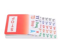 WOONEKY Bridge Bidding Cards Set Pvc Plastic Bid Cards Indoor Board Game Sturdy Bridge Game Supply Party Recreation