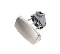 WOONEKY Button Catch Lock for Cabinet Button Handle Lock Zinc Alloy Plastic Silver Keyless Latch for Drawer Furniture Boat Tables Mobile Homes