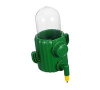 WOONEKY Cactus-shaped Automatic Bird Cage Water Dispenser No-spill Feeder for Parakeets Cockatiels Budgies with Leakproof Design Continuous Fresh Water Supply for Indoor Pet Birds