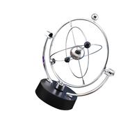 WOONEKY Celestial Perpetual Motion Metal Kinetic Sculpture Space Science Decoration for Office Home Study Unique Swinging Solar System Model Gift for Adults