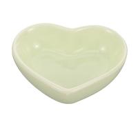 WOONEKY Ceramic Hamster Bowl Heart Shaped Hamster Food Dish for Small Pets Like Rabbits and Rats for Cage Use As Pet Feeder Bowl