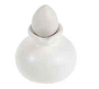 WOONEKY Ceramic Massage Oil Bottle 40ml White Refillable Aromatherapy Jar