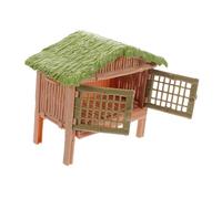 WOONEKY Chicken Coop Playset with Realistic Farm Animal Fence Educational for Detailed Micro Landscape Accessories for Poultry Scenes Craftsmanship for Farmyard Learning and Fun