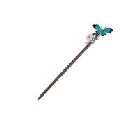 WOONEKY Chinese Style Hair Pins Hair Bun Fork Ancient Ethnic Smooth Edge Ebony Material