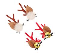 WOONEKY Christmas Hair Clip Elk Antler Hairpin Deer Ear Clips Festive Headwear Women Reindeer