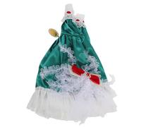 WOONEKY Christmas Outdoor Goose Outfit Porch Lawn Decoration Santa Themed Clothing with Headpiece for Goose Statue Festive Holiday Apparel for Display
