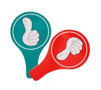 WOONEKY Classroom Voting Paddles Double-sided Thumbs Up Down Signs Foam Board Handheld Voting Boards for Judging Interaction and Quick Responses