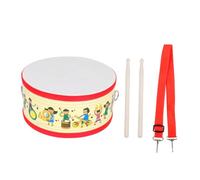 WOONEKY Colorful Double Sided Drum Adorable Musical for Cartoon Patterns for Developing Music Talents and Sound Perception Birthday