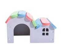 WOONEKY Colorful Hamster House with Slid Bottom Comfortable Sleeping Bed for Small Animals Easy to Clean Design Nesting Habitat for Your Pet