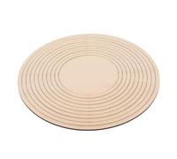 WOONEKY Concentric Pottery Tools Clay Cutting Rail Set Wooden Ceramic Forming Guide for DIY Mud Plate Modeling and Ceramic Crafting in Arts and Crafts