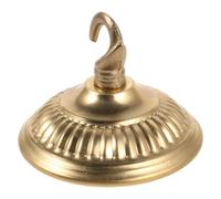 WOONEKY Copper Light Canopy Ceiling Plate with Sturdy Hanging Hook for Birdcage and Hanging Basket, Heavy Duty Vintage Style Lamp Hardware with Reliable Support for DIY Projects and Home