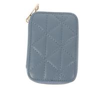 WOONEKY Cosmetic Makeup Pouch Lipstick Bag Portable Mirror Cowhide Material for Women and Girls Travel Essential