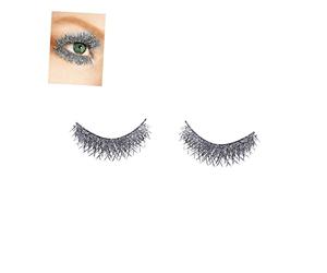 WOONEKY Cross Fake Lashes Shiny Eyelashes Long and Thick Handmade Fiber False Eyelash Not Easy to Fall off Women and Girls Cosplay Parties Approx 4X1X0.1Cm