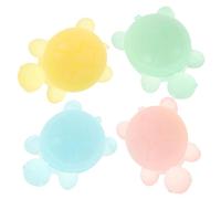 WOONEKY Cute Animal Shaped Body Soap 4pcs Turtle Handmade Essential Oil Soap Bars for Kids Bath and Hand Wash Girls and Boys Children's Fun Skincare Set