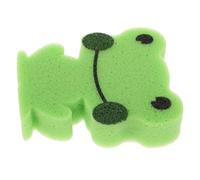 WOONEKY Cute Frog Bath Sponge Soft Gentle Scrubber for Newborns and Multipurpose Animal-Shaped Sponge with Strong Absorption for Body and Face Cleaning Bathing Accessory for Sensitive Skin