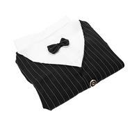WOONEKY Decorative Dog Wedding Attire Lightweight Formal Costume for Pets Adorable Tuxedo Dress for Special Occasions for Large Dogs and Cats Black