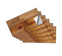 WOONEKY Decorative Wall Stickers Pieces Tile Stickers for Kitchen Oilproof Wall Decals for Home