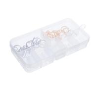 WOONEKY Detachable White False Nails with Fingertip Nail for Women Lightweight Comfortable Wear Easy to Clean and Replace Manicure Kit for Stylish Hand Aesthetics