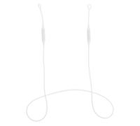 WOONEKY Detachable White Silicone Earplug Lanyard with Double Anti-Loss Flexible Earbud Strap for Travel and Hearing Protection