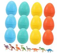 WOONEKY Dinosaur Egg Cracked Realistic Eggs with Dinosaurs Safe Construction Educational Boys Ages