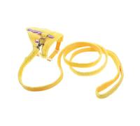 WOONEKY Dinosaur Style Guinea Pig Harness and Leash Set Soft Lightweight Vest Adjustable Length and Neck Protection Sturdy Short Plush for Small Pets for Walking Training and Outdoor Activities