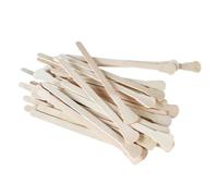 WOONEKY Disposable Wooden Wax Spatula Waxing Applicator Sticks 100pcs 125x16mm for Facial Eyebrow Lip and Nose Hair Removal Home and Travel Use