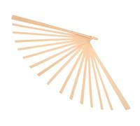 WOONEKY DIY Japanese Style Bamboo Folding Fan Frame Rib Portable Handcrafted Fan Material Lightweight Sturdy Decorative Frame for Traditional Festivals and Crafting