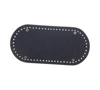 WOONEKY DIY PU Leather Bag Bottom Base with Rivet Wear-Resistant Cross Texture Sewing Accessory for Handmade Crochet Bags Protective Pad for Fashionable Purses