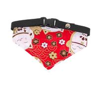 WOONEKY Dog Scarf Triangle Pet Bib Cat Pattern Washable Bandana for Dogs and Cats for Parties Festivals and Daily Walks Small Lightweight Material