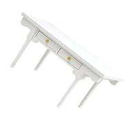 WOONEKY Dollhouse Modern Writing Desk for Table for Bedroom Living Study Develops Imagination Hands Skills
