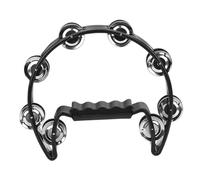 WOONEKY Double Row Handheld Tambourine Bells Bright Jingle Sound Percussion Instrument for Adults Ergonomic Grip Plastic and Metal Tambourine for Ktv Parties Concerts and Music Learning