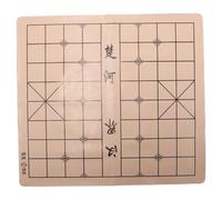 WOONEKY Double Sided Chessboard Foldable Chess Game Board for Chinese Chess Go Lint Material Portable Design for Easy Storage for Students Adults