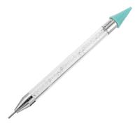 WOONEKY Dual-ended Rhinestone Picker Pen for Nail Art Precise Dotting Tool with Wax Tips Beginner and Professional Friendly Gems Applicator for Creative Manicure Designs