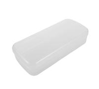 WOONEKY Dual-layer Transparent Nail Tool Sterilizer Box with Detachable Insert for Efficient Manicure Tool Cleaning and Storage Large Capacity Nail Art Organizer for Beauty Salons