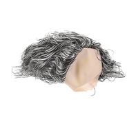 WOONEKY Easy Store Old Person Wig Yearly Use Wig for Man Comedy Entertainer Performance