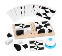 WOONEKY Easy Wooden Block Puzzle Games Brain Teaser Jigsaw Puzzles for Boys and Girls Adults