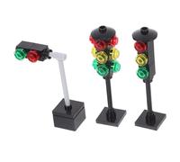 WOONEKY Educational DIY Traffic Signal for Realistic Traffic Light Building Blocks for Learning Creativity and Manual Dexterity Development Suitable for All Ages Play and