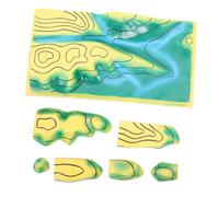 WOONEKY Educational Geography Terrain Model with Plastic Contours Line Map Interactive Topographic Tool for Junior High School Science Fair Projects Classroom and Homeschool Use