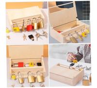WOONEKY Educational Keys and Locks Learning for Years Montessori Early Development with Keys Fine Motor Skill Enhancer for Boys
