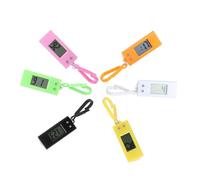 WOONEKY Electronic Pocket Watch 6pcs Plastic Digital Keychain Watch
