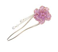 WOONEKY Elegant Vintage Hairpin Chinese Style Peony Hair Stick Hair Accessories for Women Enamel Colors
