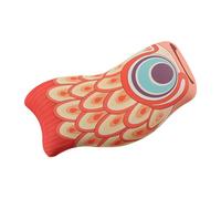 WOONEKY Ergonomic Koi Fish Desk Mouse Pad with Silicone Wrist Support for Laptop and Computer Use Anti-Slip Base Comfortable Wave Groove Design for Wrist Strain Relief Portable Office