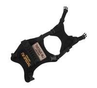 WOONEKY Escape Adjustable Cat Harness with Padded Vest for Walking and Traveling Tactical Pet Harness with Metal D-ring for Secure Leash Attachment Black Suitable for Cats and Small Dogs