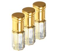 WOONEKY Essential Oil Bottles Empty Perfume Bottles 3ml Small Glass Perfume Bottles Roller for Women Bulk Pack