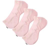 WOONEKY Eye Soft with Mask Silk Adjustable Sleep and 3pcs Strap Polyester Fiber Material Smooth Blackout Included Sleeping Eye Mask for Airplane Journeys and Plane Travel