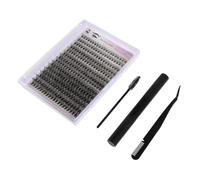 WOONEKY Eyelash Kit Fake Lashes Cluster Lash Extensions Individual Clusters Kit Extensions Safe Removal Diy Makeup Tool