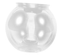 WOONEKY Falling Small Plastic Fish Bowl Durable Transparent Desktop Aquarium Breeding Box for Goldfish and Turtles Easy to Clean Sturdy Household Fish Tank