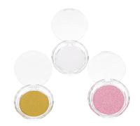 WOONEKY False Eyelash Boxes Set 3 Compact Lash Cases Featuring Ergonomic Design and Convex-concave Interior for Business Trips