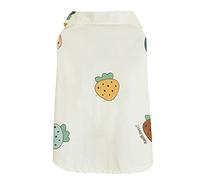 WOONEKY Fashionable Pet Clothing Small Animals Shirts Adorable Puppy and Cat Outfit Strawberry Print Dog Apparel