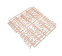 WOONEKY Felt Letter Board Accessories Plastic Letters Numbers Symbols for Changeable Felt Message Board Home Office Decor Creative Quotes Notes Golden